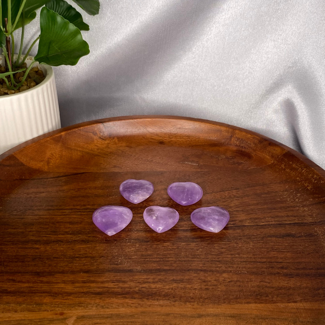 Amethyst Mini Hearts