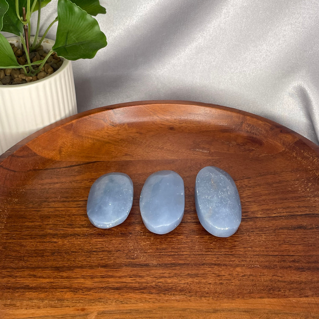 Angelite Palm Stones