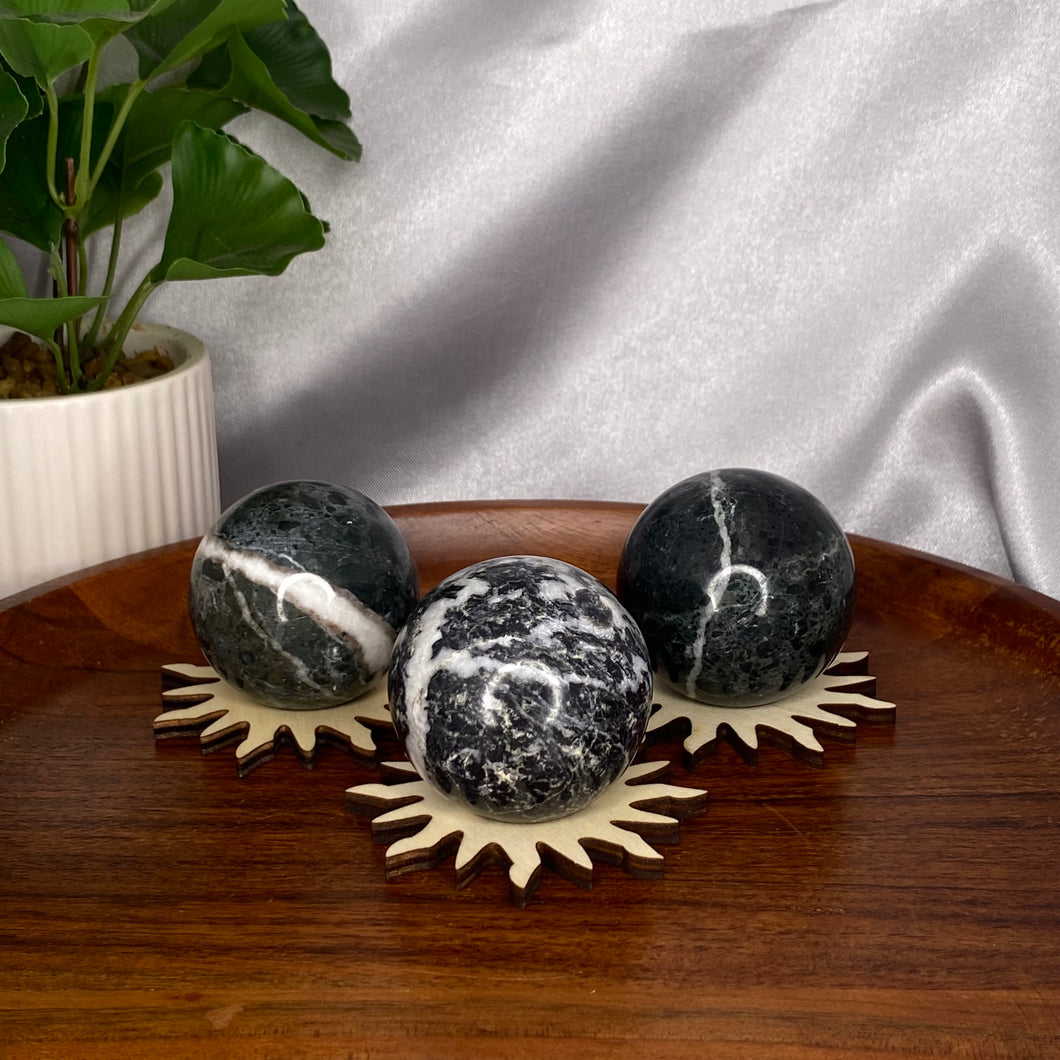 Small Black Onyx Sphere