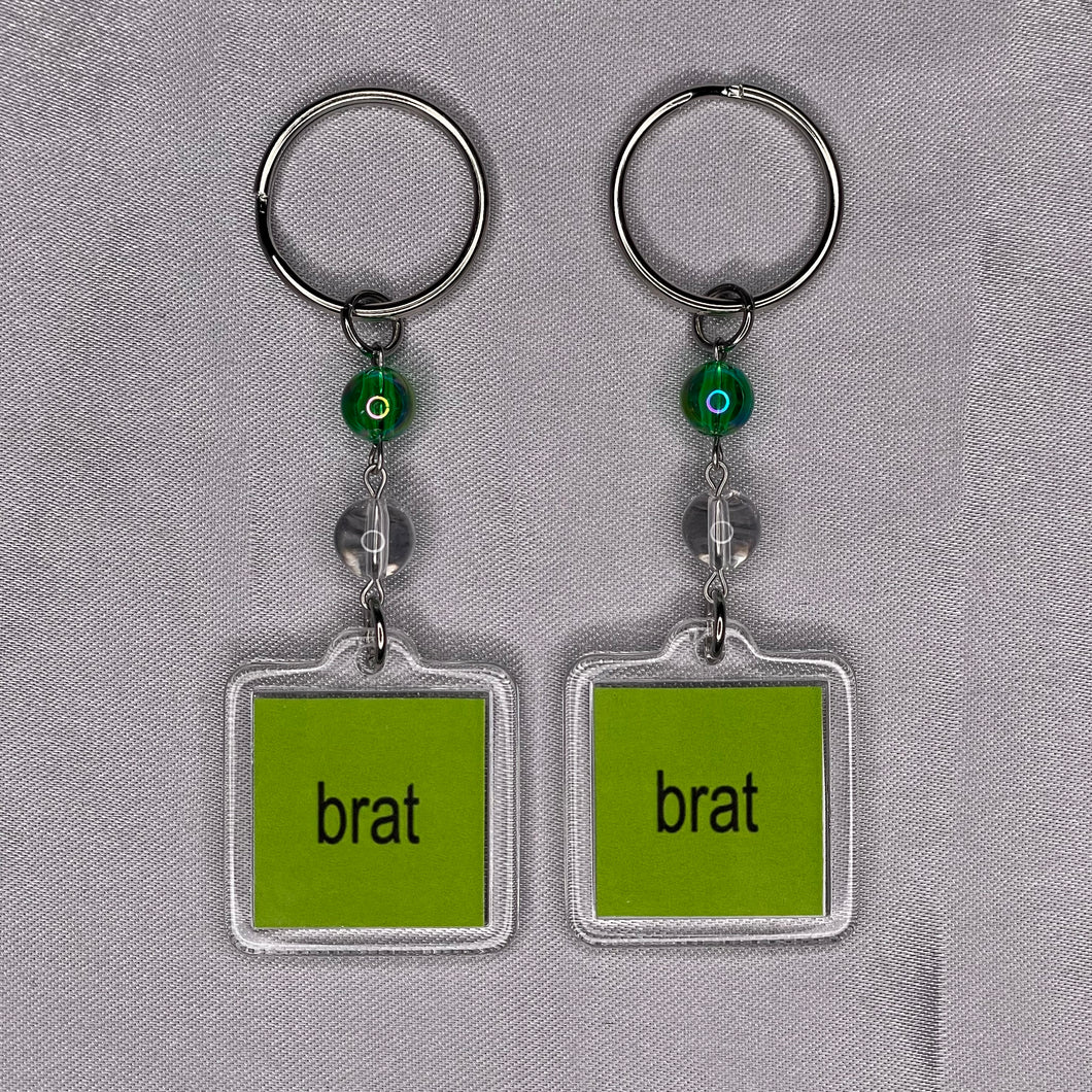 Charli XCX Keyrings (Brat)