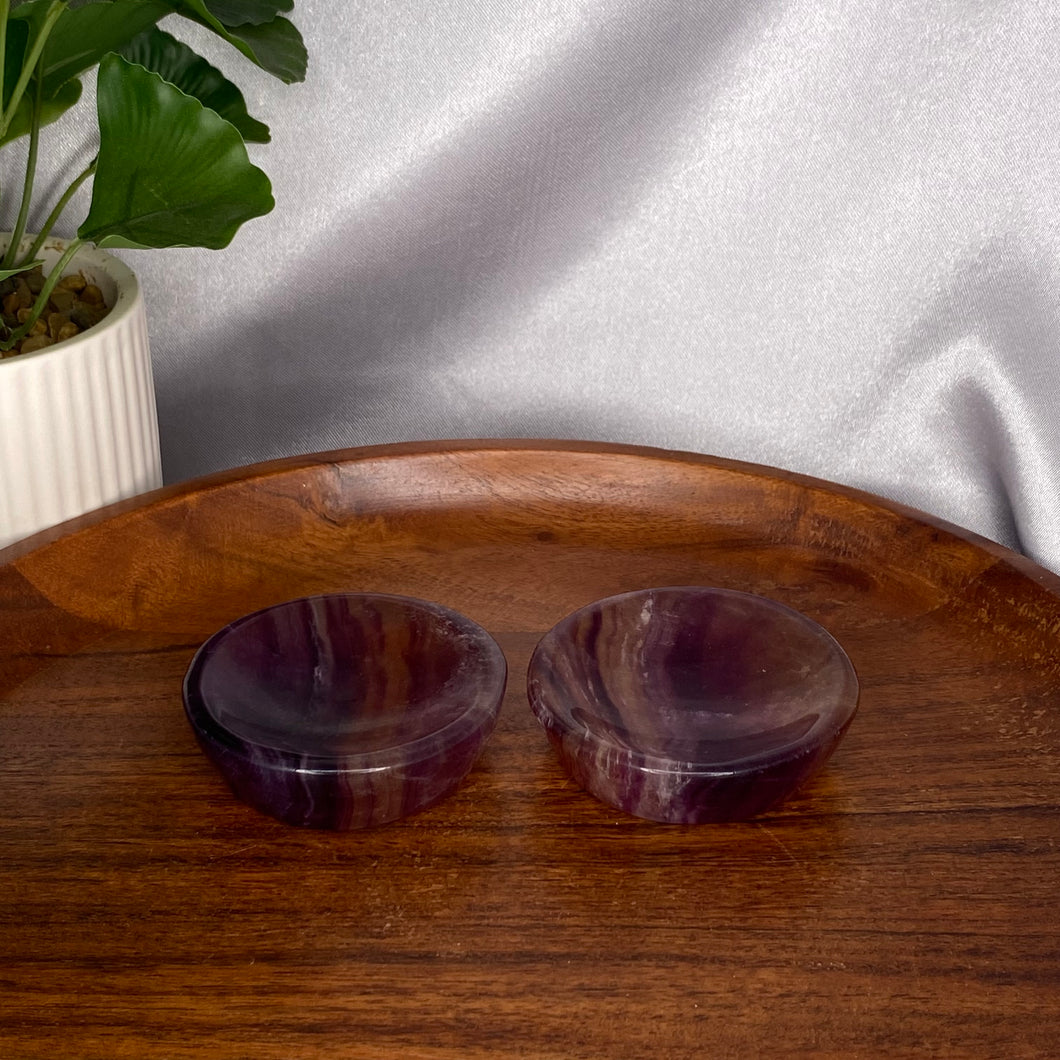 Fluorite Circle Bowls