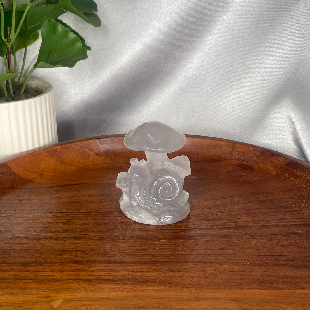 Fluorite Mushroom & Snail