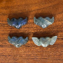 Load image into Gallery viewer, Labradorite Mini Heart with Wings
