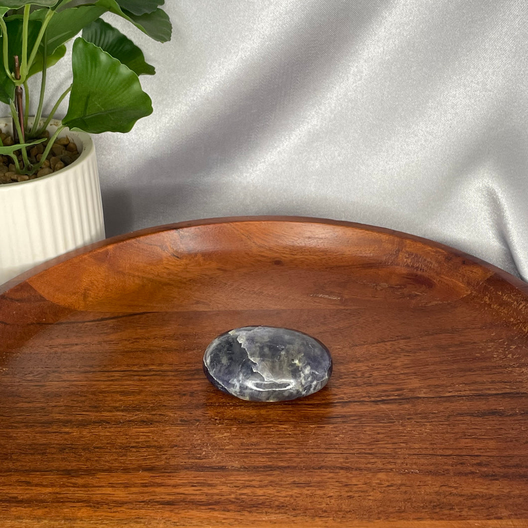 Iolite Palm Stone