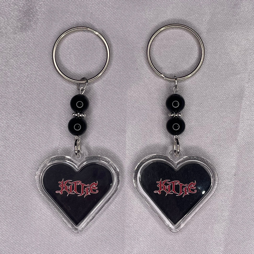 Kittie Heart Keyrings