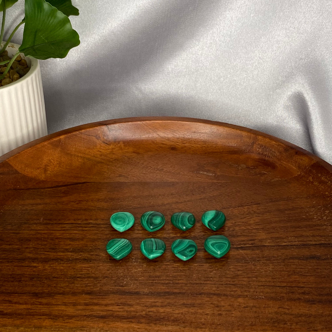 Malachite Mini Hearts