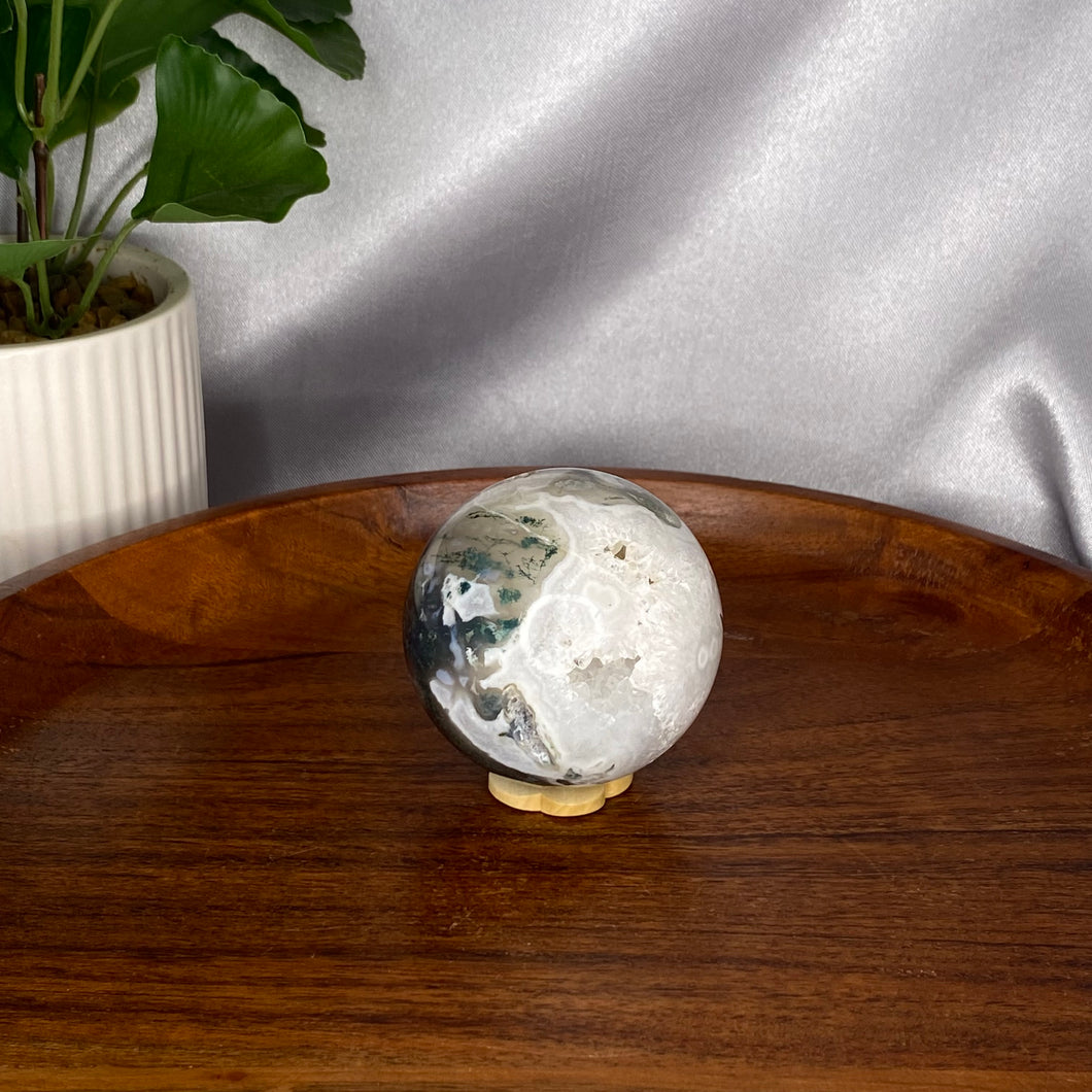 Moss Agate Spheres (High Quality)