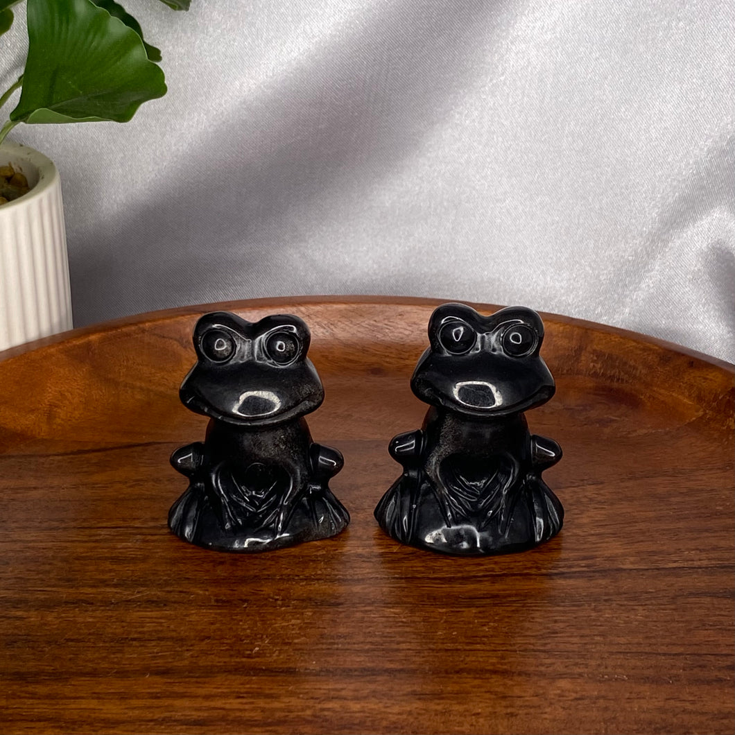 Black Obsidian Frogs