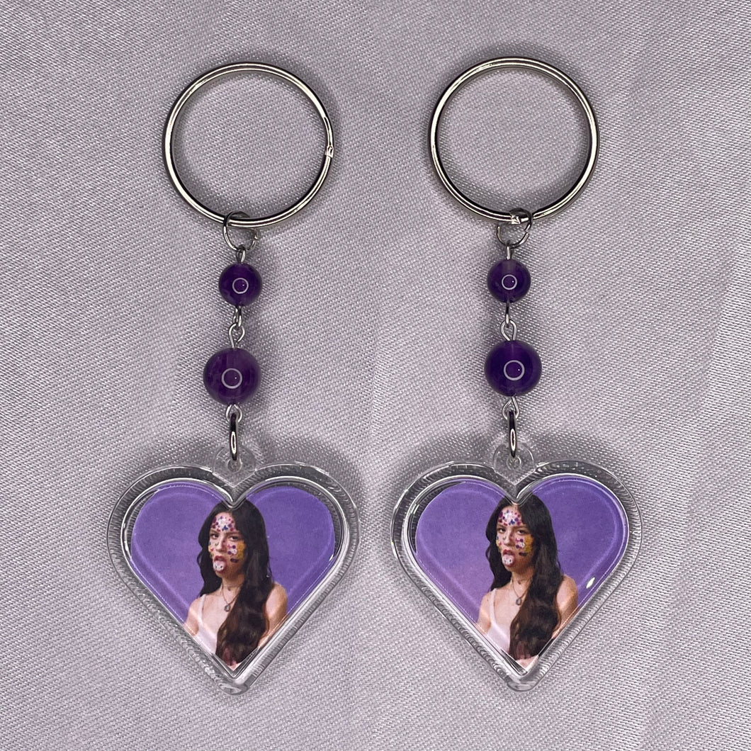 Olivia Rodrigo Heart Keyrings (Sour)