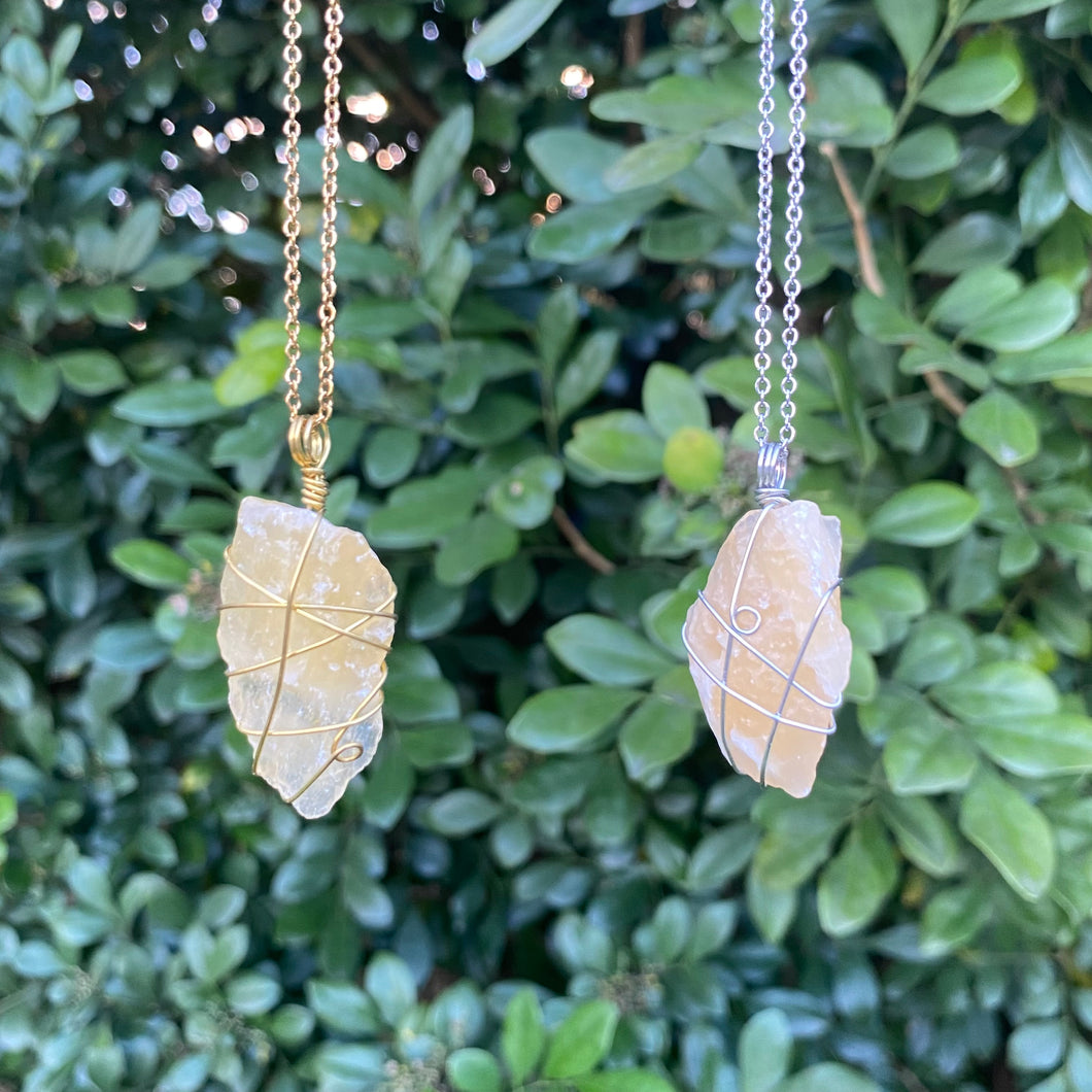 Orange Calcite Necklaces