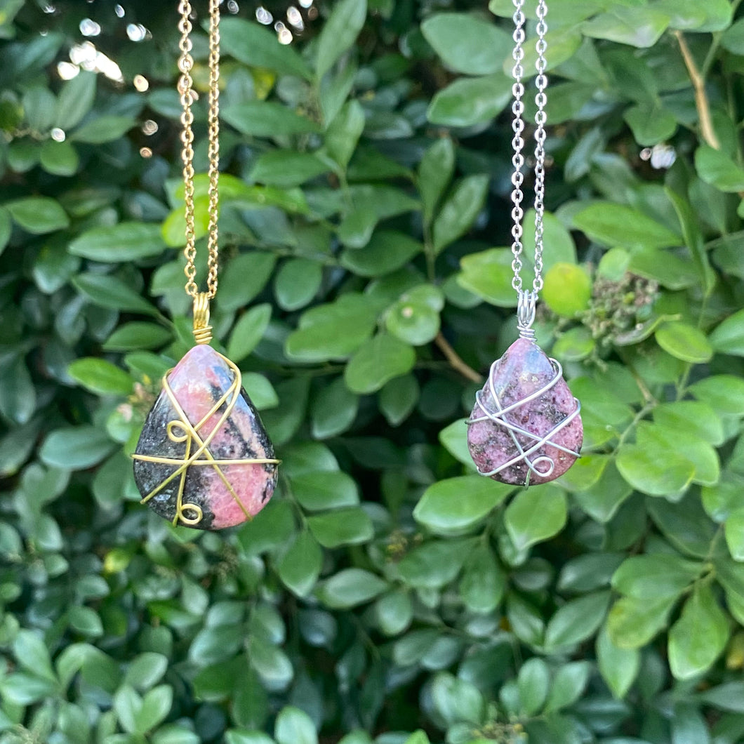 Rhodonite Necklaces