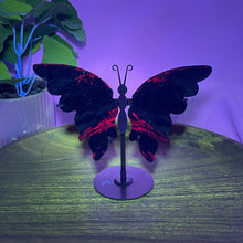 Load image into Gallery viewer, Ruby Zoisite Butterfly Wings on Stand
