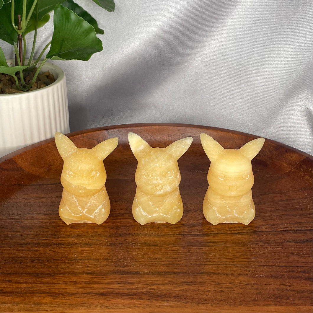 Orange Calcite Small Pikachu