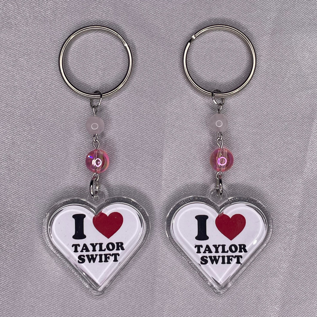 Taylor Swift Heart Keyrings