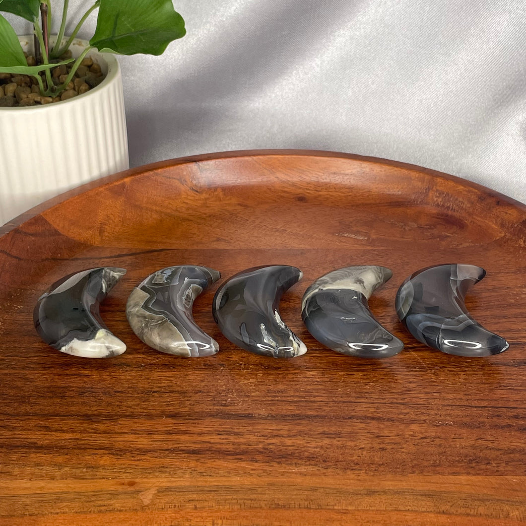 Volcano Agate Moons