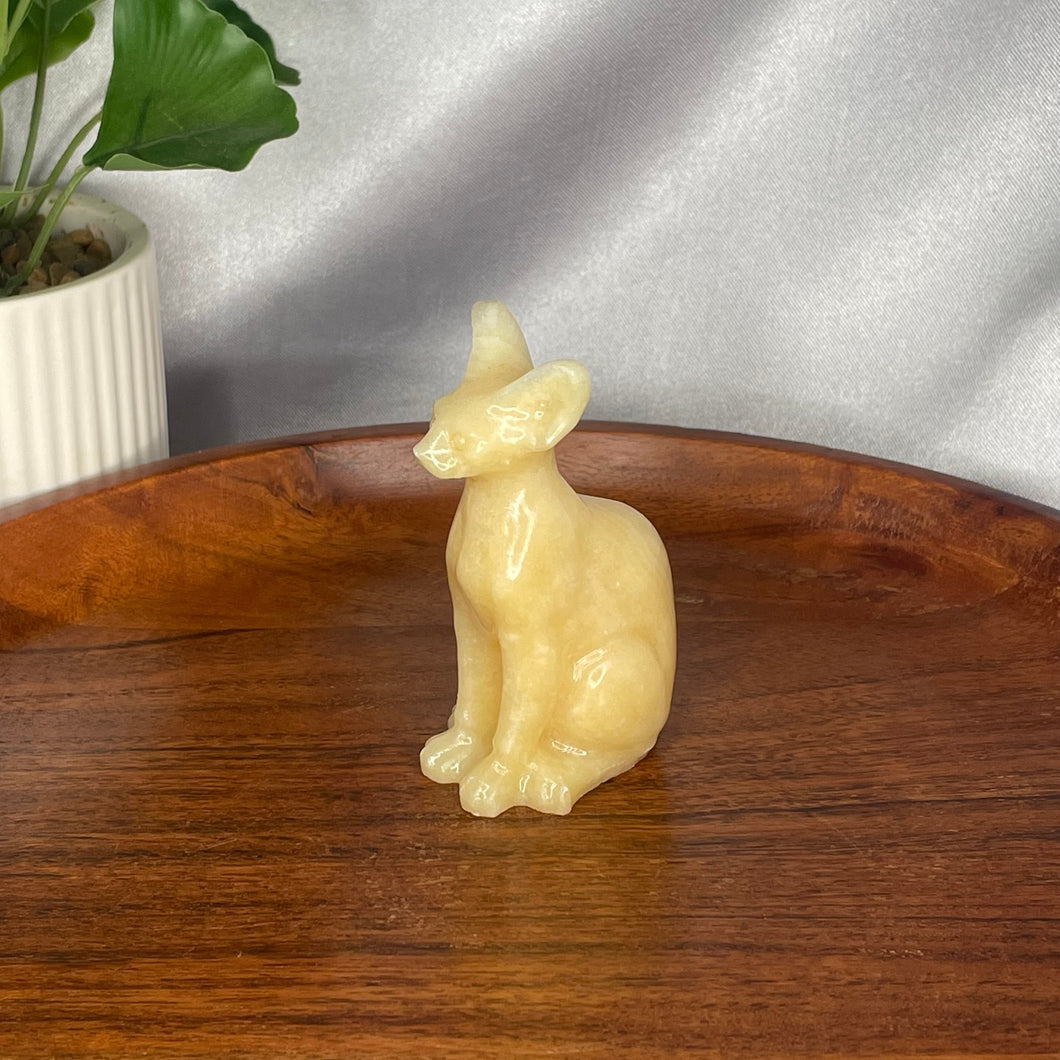 Yellow Calcite Cat